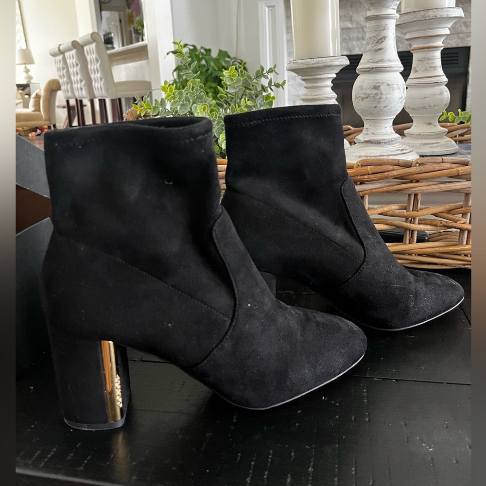 Coach Margot Signature Suede Booties
